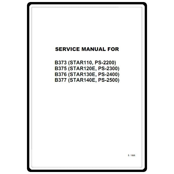 Service Manual, Brother PS2400 image # 10871