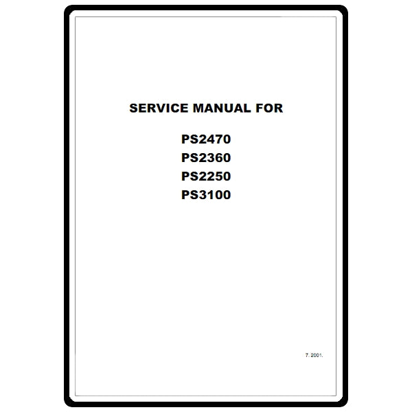 Service Manual, Brother PS3100 image # 22169