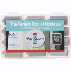 Pat Sloan's Perfect Box of Neutrals Thread Collection, Aurifil (50wt) image # 102311