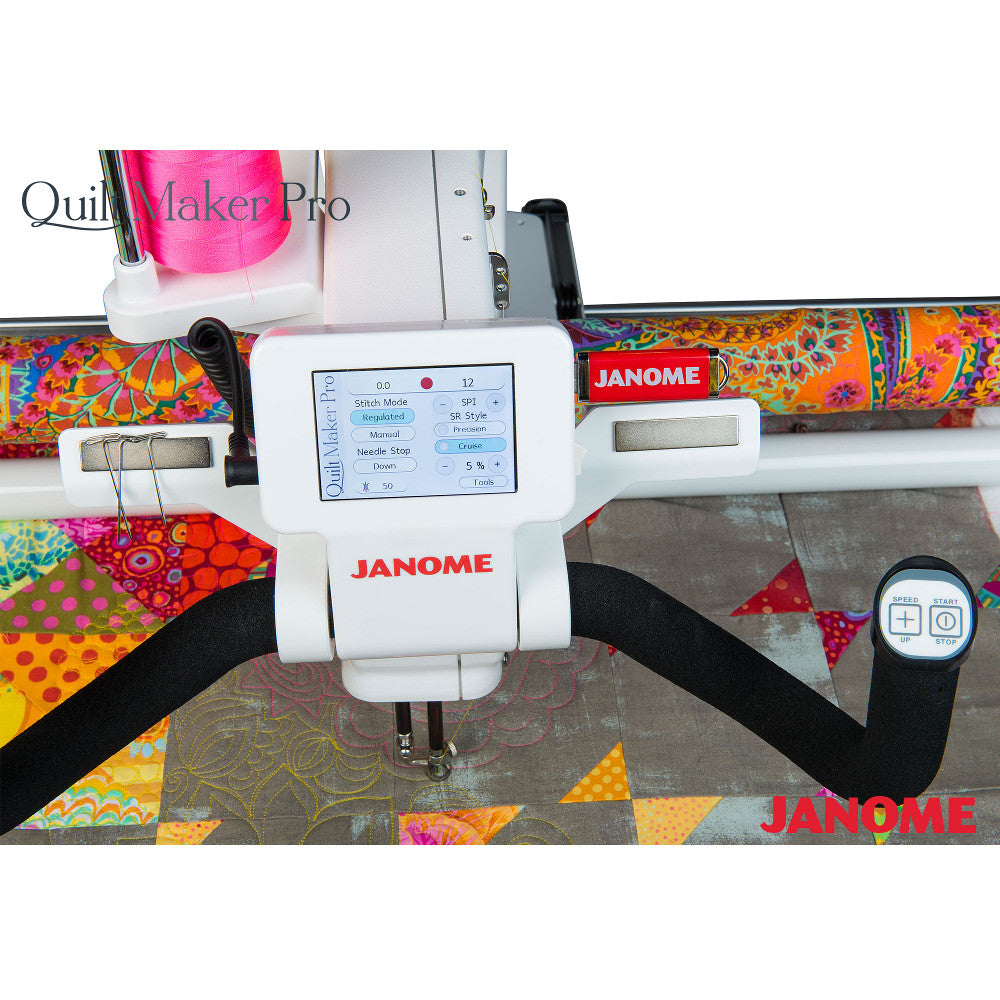 Janome QMPRO18 Quilt Maker Pro 18 Longarm Quilting Machine with Adjustable Frame image # 48236
