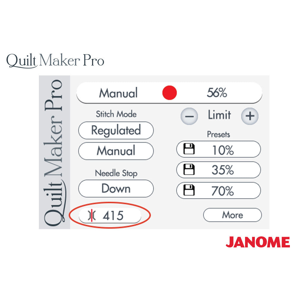 Janome QMPRO18 Quilt Maker Pro 18 Longarm Quilting Machine with Adjustable Frame image # 48237