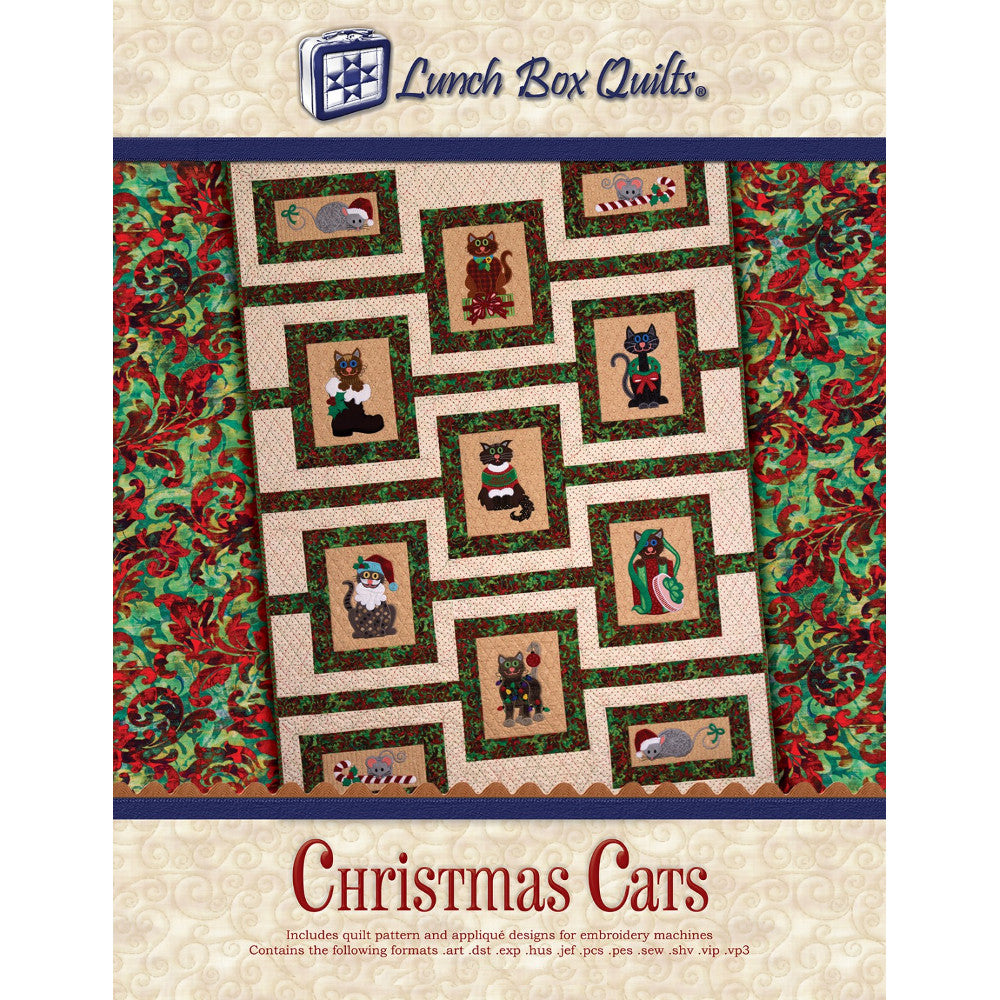 Christmas Cats Quilt Pattern CD image # 47344