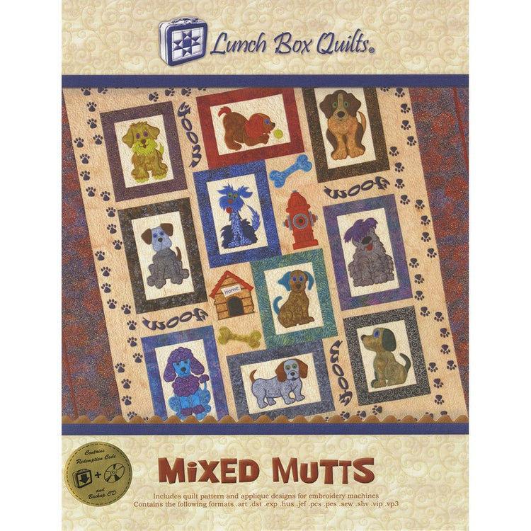 Mixed Mutts Embroidery CD with Patterns - 10 Designs image # 47460
