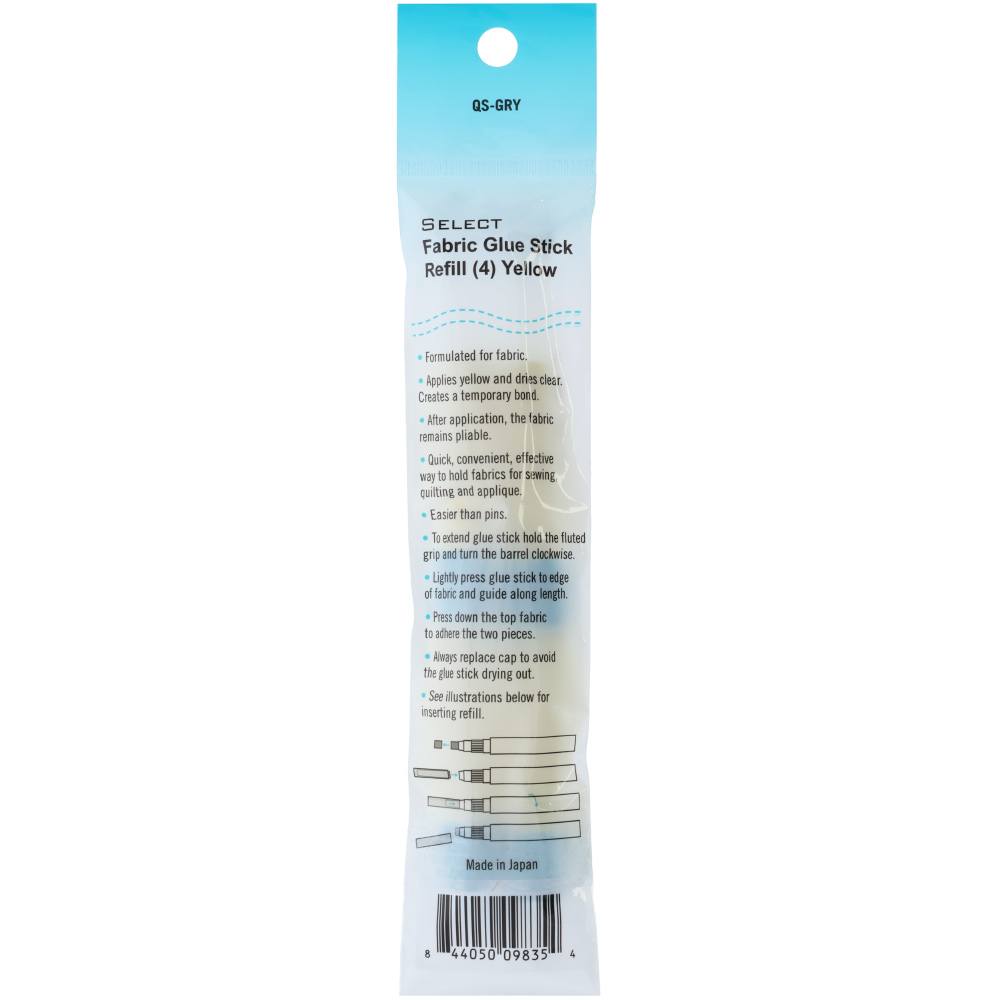 Quilters Select, Fabric Glue Stick Refills - 4pk image # 80958