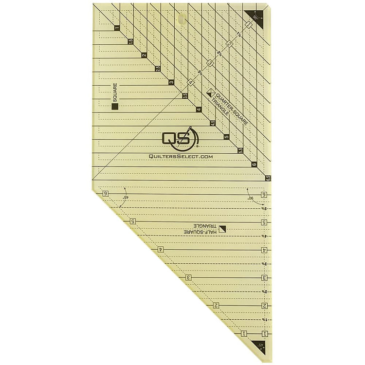 Quilters Select Tri Square 3-In-1 Combo Ruler