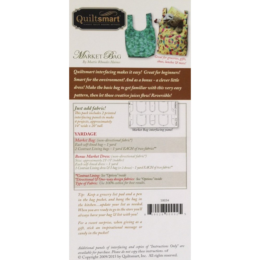 Quiltsmart Market Bag Pattern Kit image # 59054