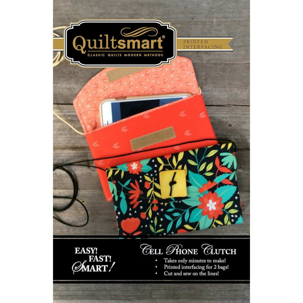 Quiltsmart Cell Phone Clutch Pattern Kit image # 59068
