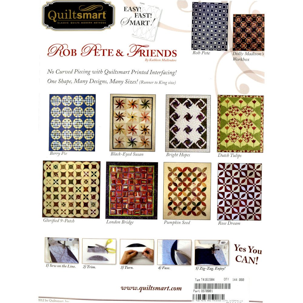 Quiltsmart Rob Pete and Friends Quilt Book image # 59180