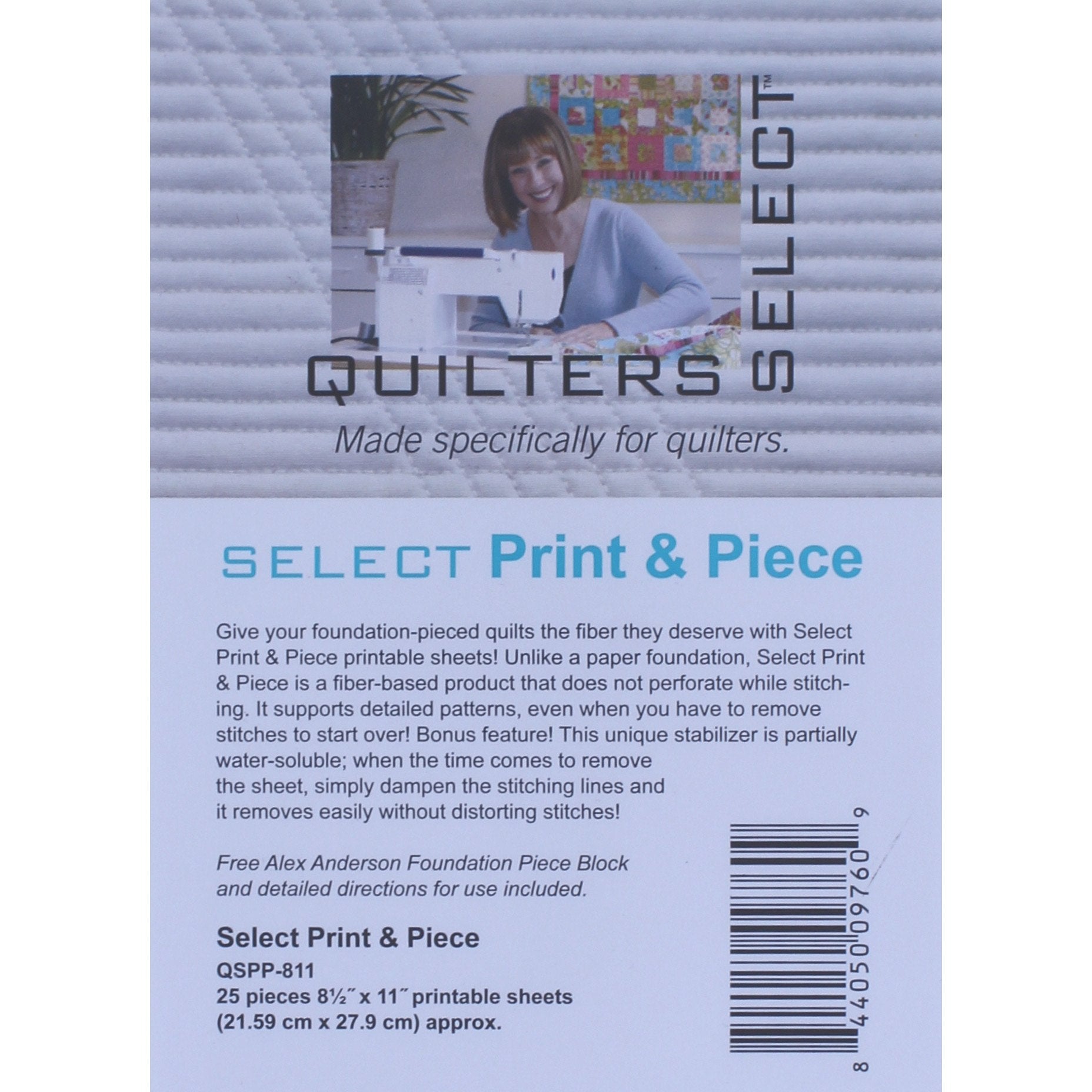 Quilters Select Print & Piece Sheets - 25pk - 8.5inx11in image # 57061