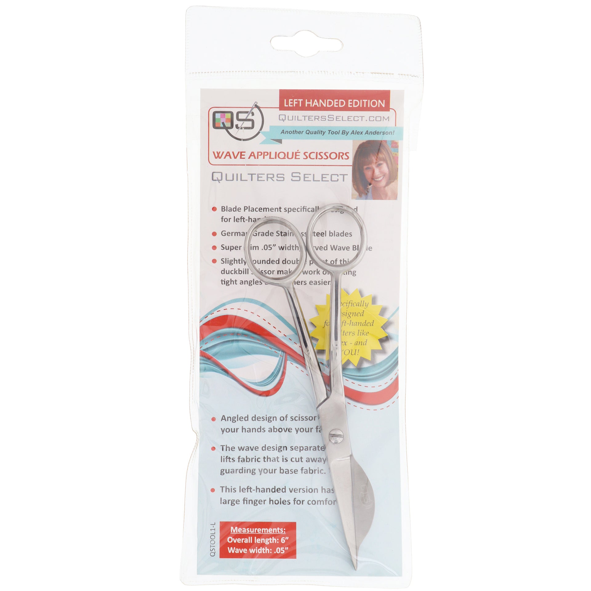 Quilters Select Wave Applique Scissors LeftHanded