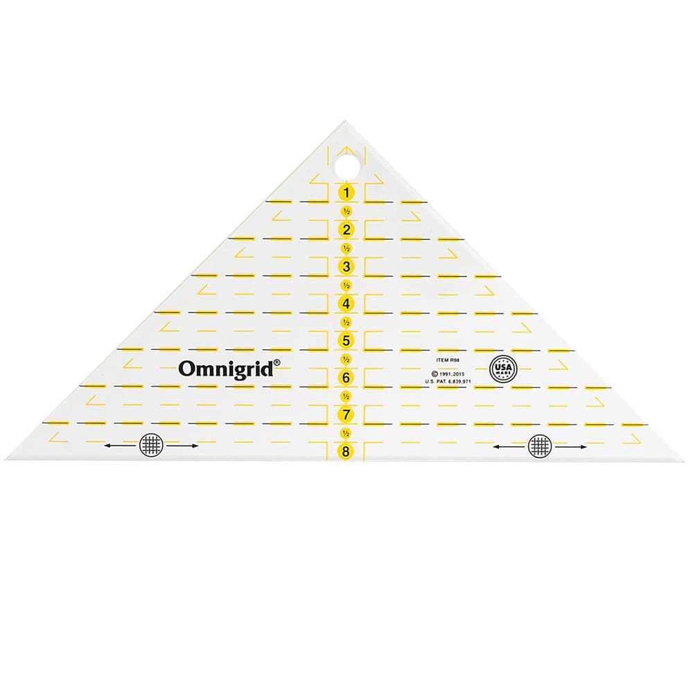 Triangular Pyramid Ruler Omnigrid Triangle Ruler 8in