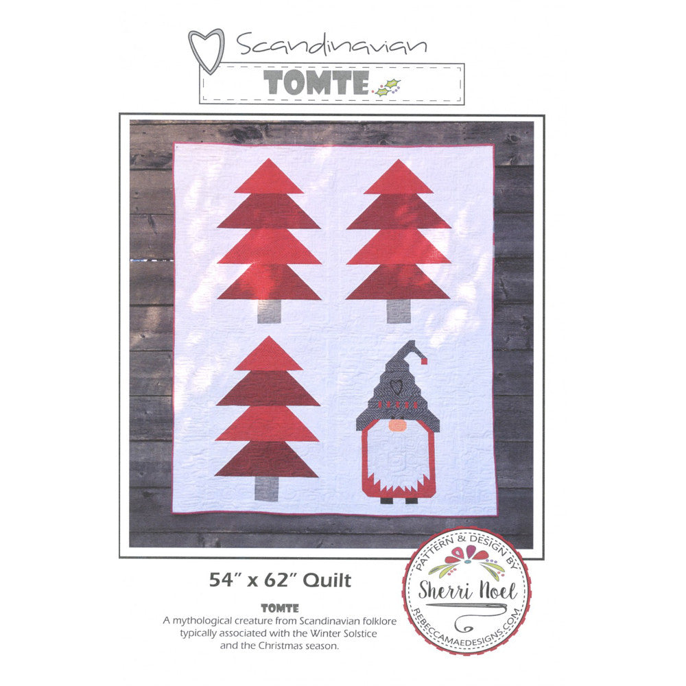 Scandinavian Tomte Christmas Quilt Pattern image # 43399