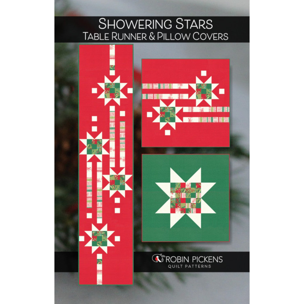 Showering Stars Table Runner and Pillows Pattern image # 54505
