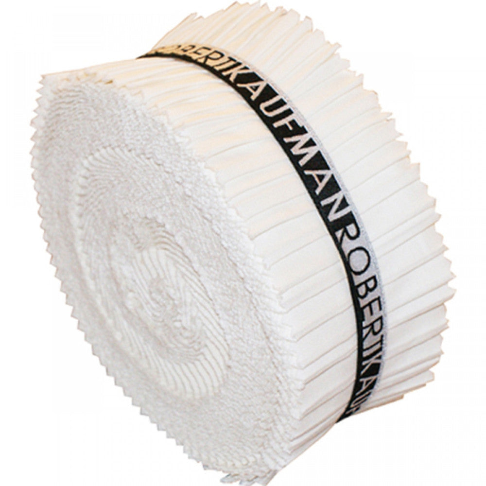 Robert Kaufman Fabric Roll (40 strips) - Snow image # 50829