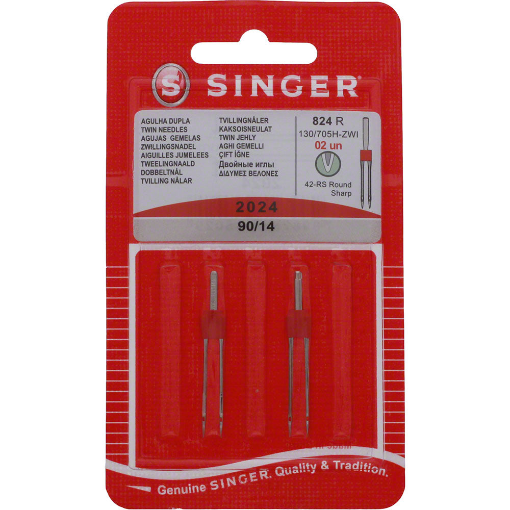 4mm Twin Needles, Singer, Size 90/14 #S2024-14