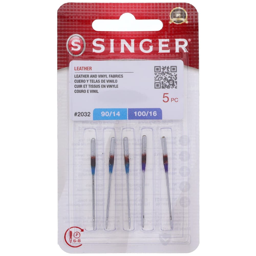 Leather Needles Assorted (5pk), Singer #S2032 image # 91645