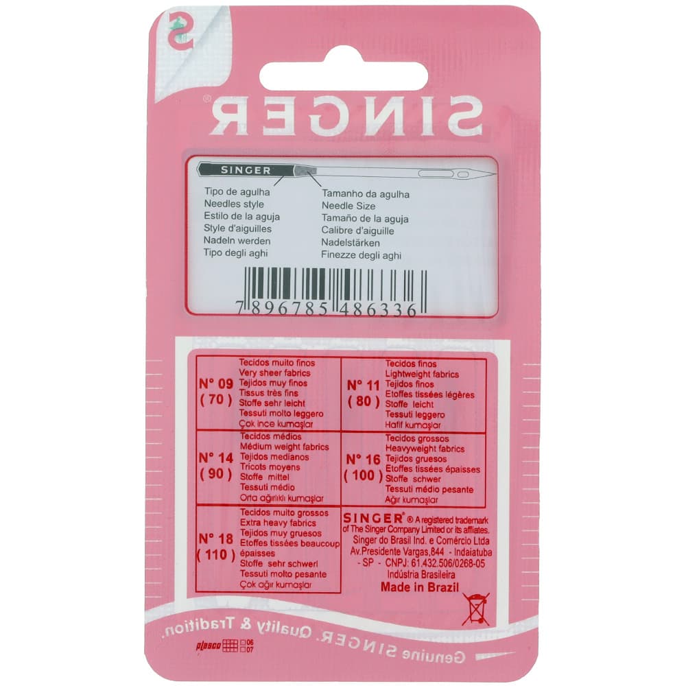 Singer Embroidery Needle  Assortment (3-11", 2-14") image # 91648