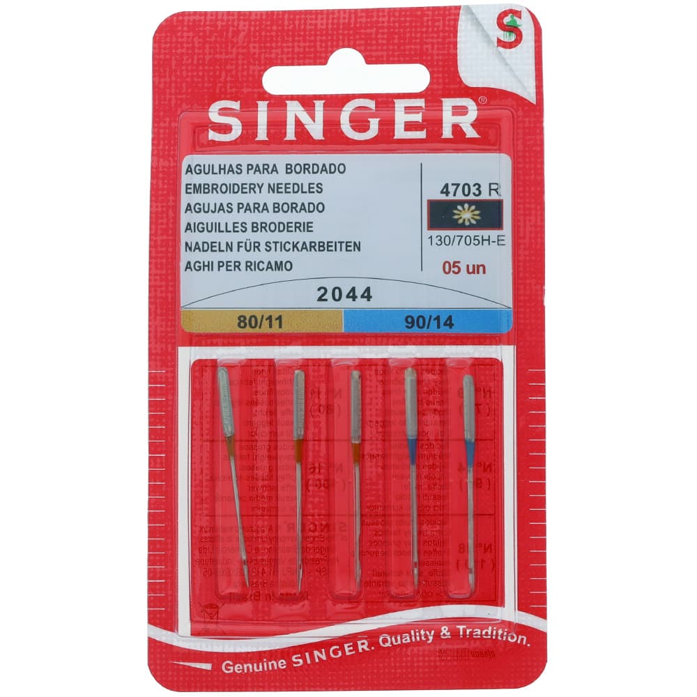 Singer Embroidery Needle  Assortment (3-11", 2-14") image # 91649