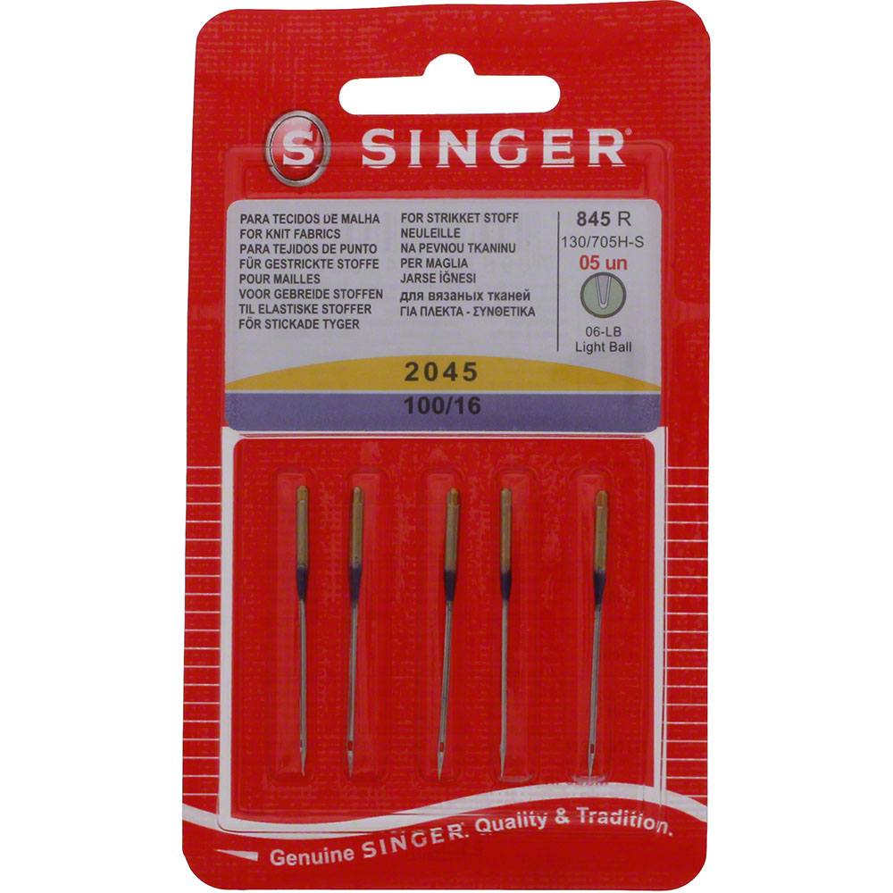 Singer Ball Point Needles Ball Point Needles, Singer Type 2045 (5pk)