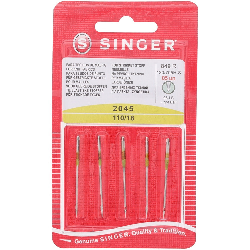 Singer Ball Point Needles Ball Point Needles, Singer Type 2045 (5pk)