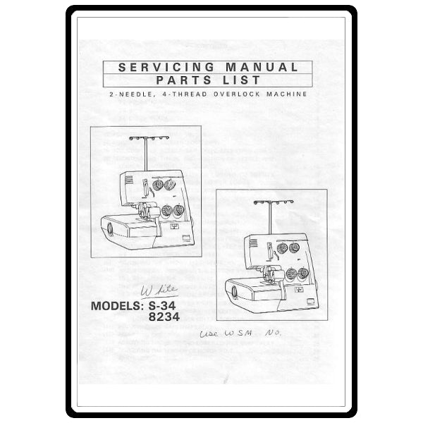 Service Manual, White S34 image # 6236