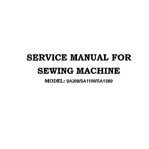 Service Manual, Simplicity SA1100 image # 22257