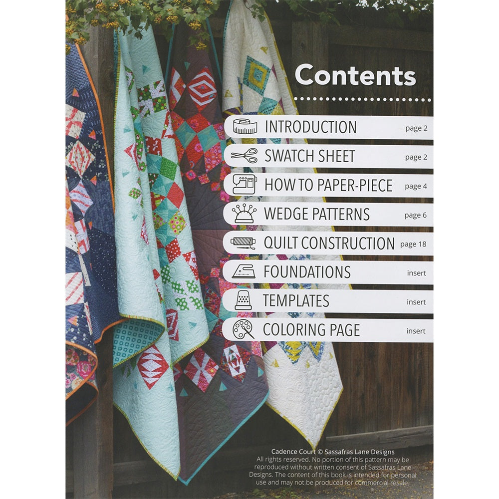 Sassafras Lane Designs, Cadence Court Quilt Pattern image # 71572