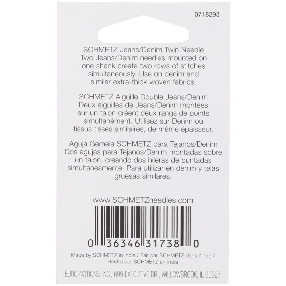 Denim/Jeans Twin Needle, Schmetz (1pk) image # 83558