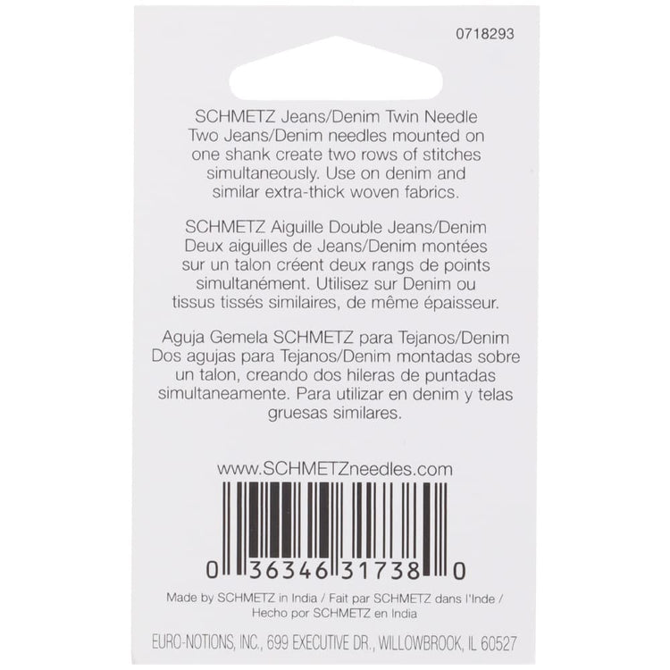 Denim/Jeans Twin Needle, Schmetz (1pk) image # 83558