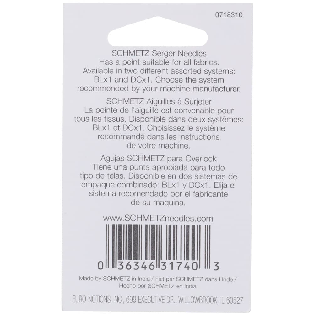 Serger Needles, Schmetz BLx1 (5pk) image # 83662