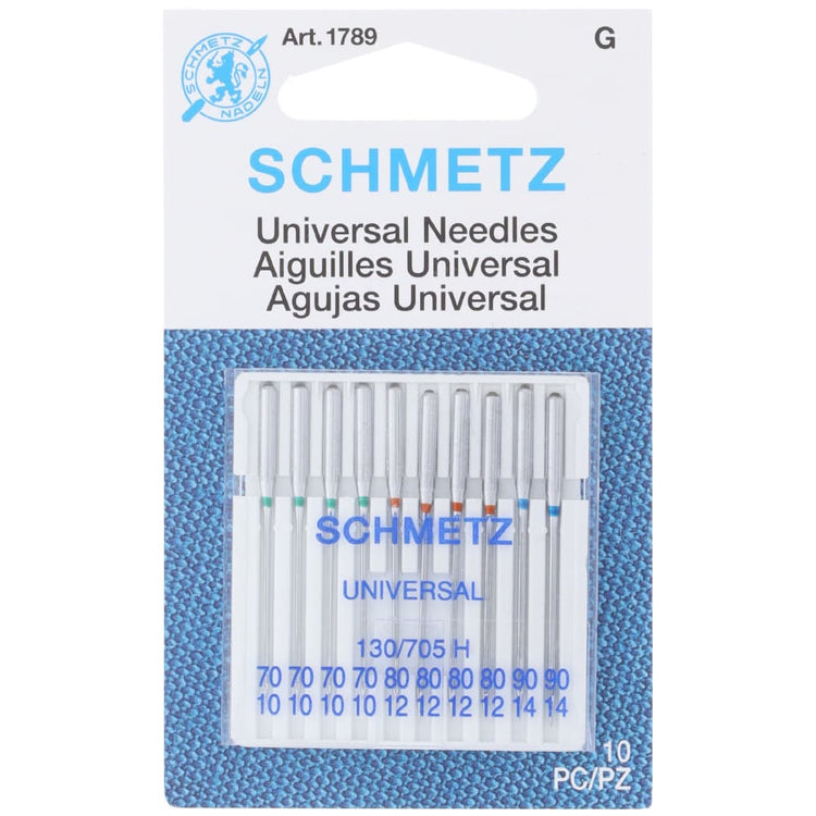 SCHMETZ Naaimachinenaalden – Combi-Box Basic Large, 10 Stuks, Universeel, Jeans En Stretch, Voor Diverse Stoffen