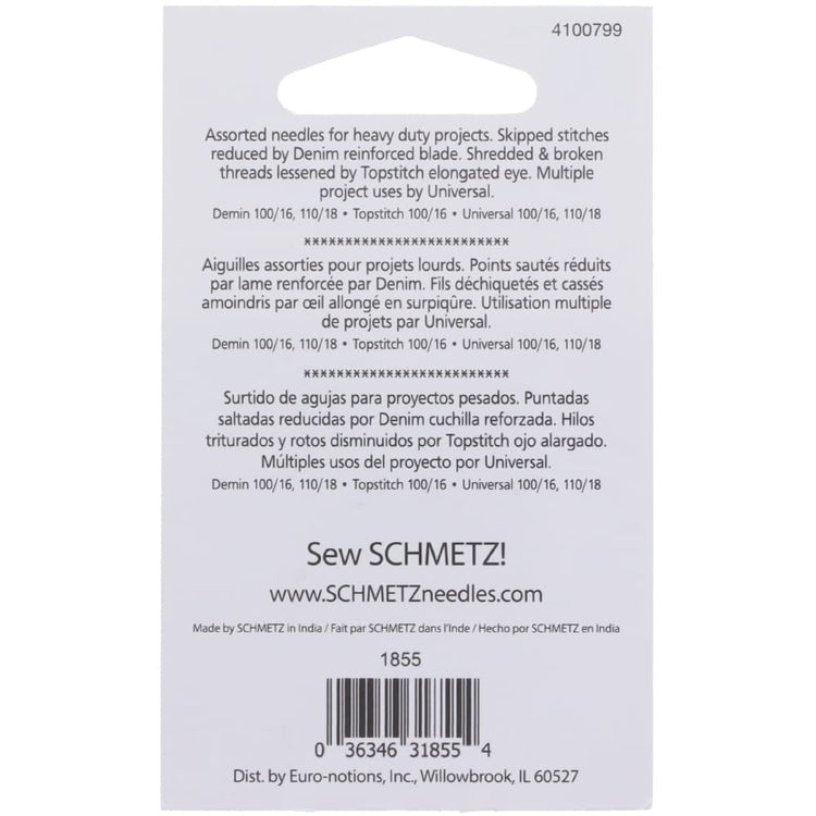 Schmetz Upholstery & Home Decor Needles (5pk) - Assorted image # 84684
