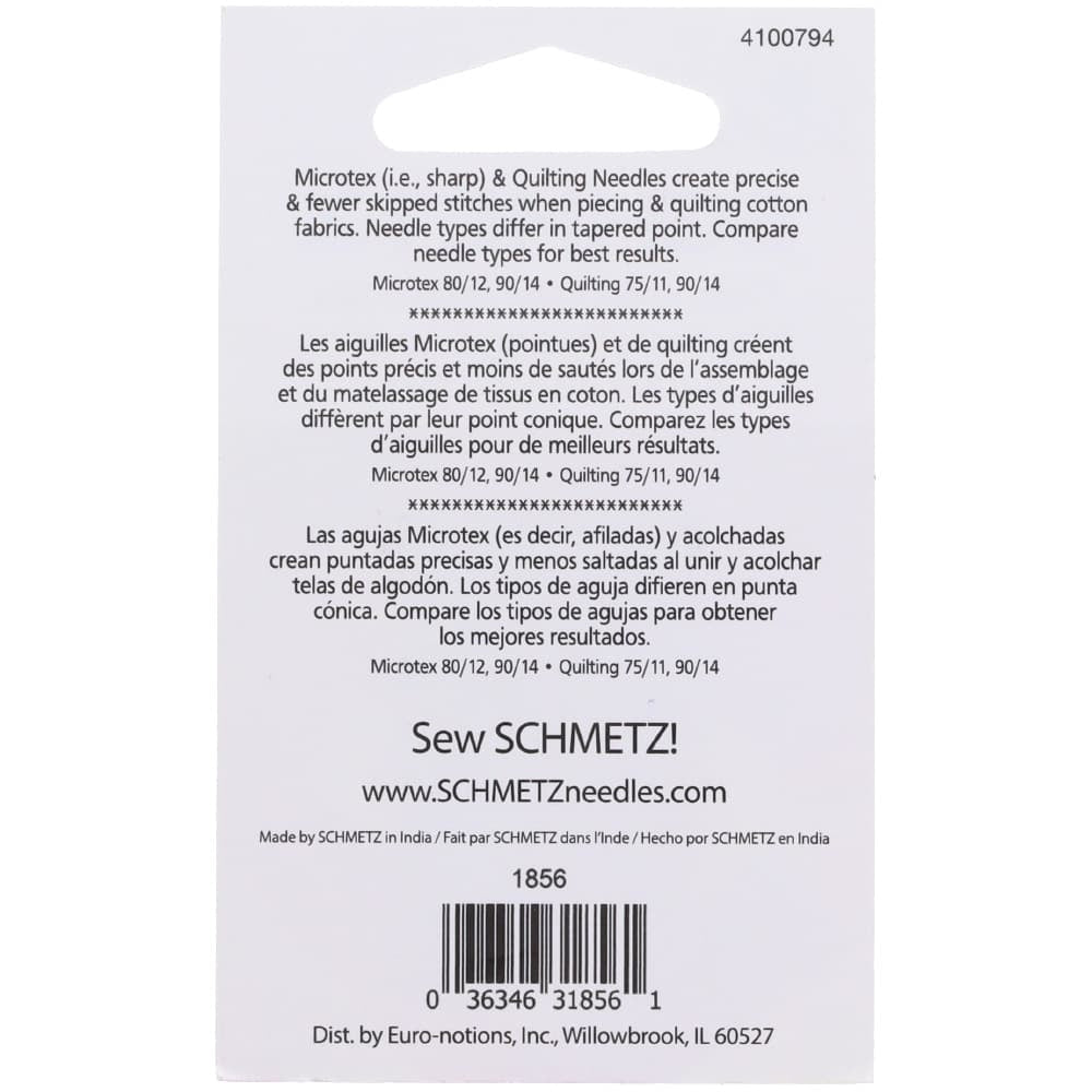 Schmetz Piecing & Quilting Needles (5pk) - Assorted image # 84747