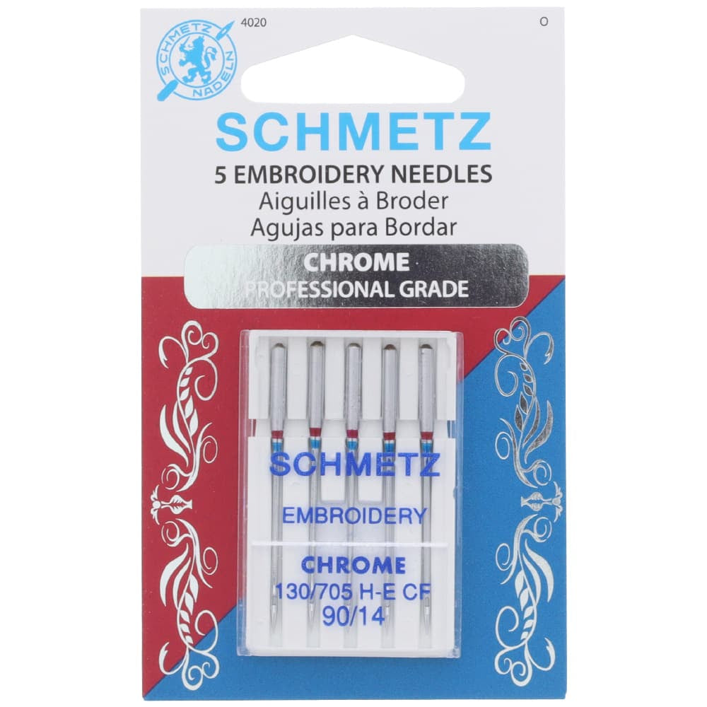 Chrome Embroidery Needles, Schmetz (5pk) image # 84429