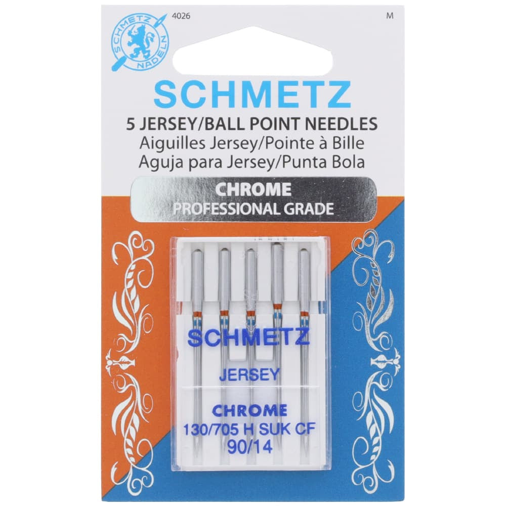 Chrome Ball Point Needles, Schmetz (5pk) image # 84437