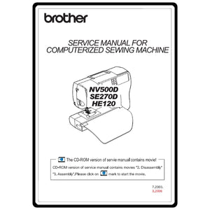 Service Manual, Brother SE270D image # 22173