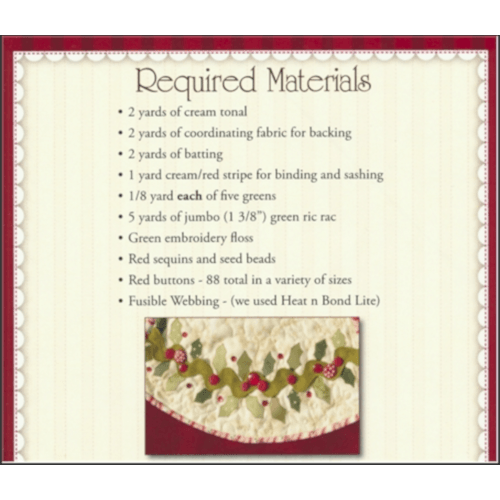 Holly and Berries Tree Skirt Pattern image # 55576