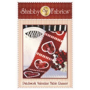 Patchwork Valentine Table Runner Pattern, Shabby Fabrics image # 38924