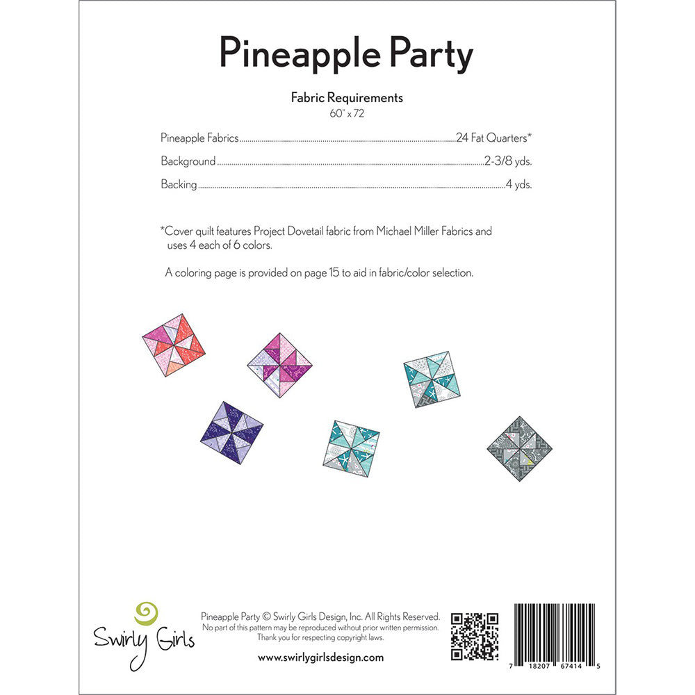 Pineapple Party Quilt Pattern image # 66969