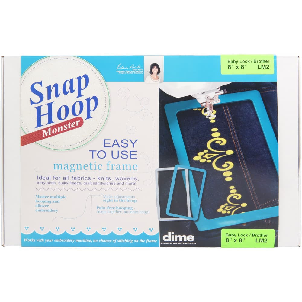 Magnetic Snap Hoop Monster for Bayblock and Brother - 8"x8" image # 90979