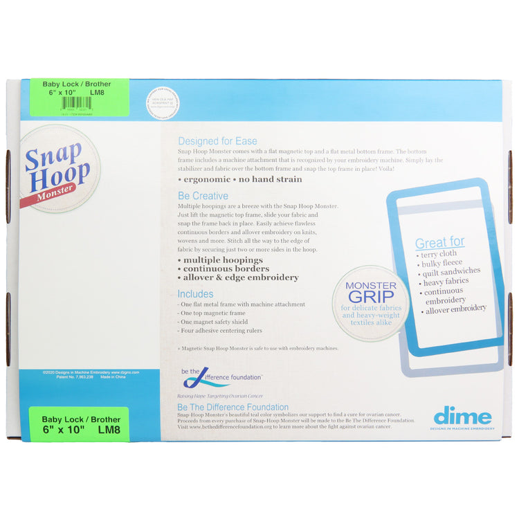 Magnetic Snap Hoop Monster 6"x10" image # 90951