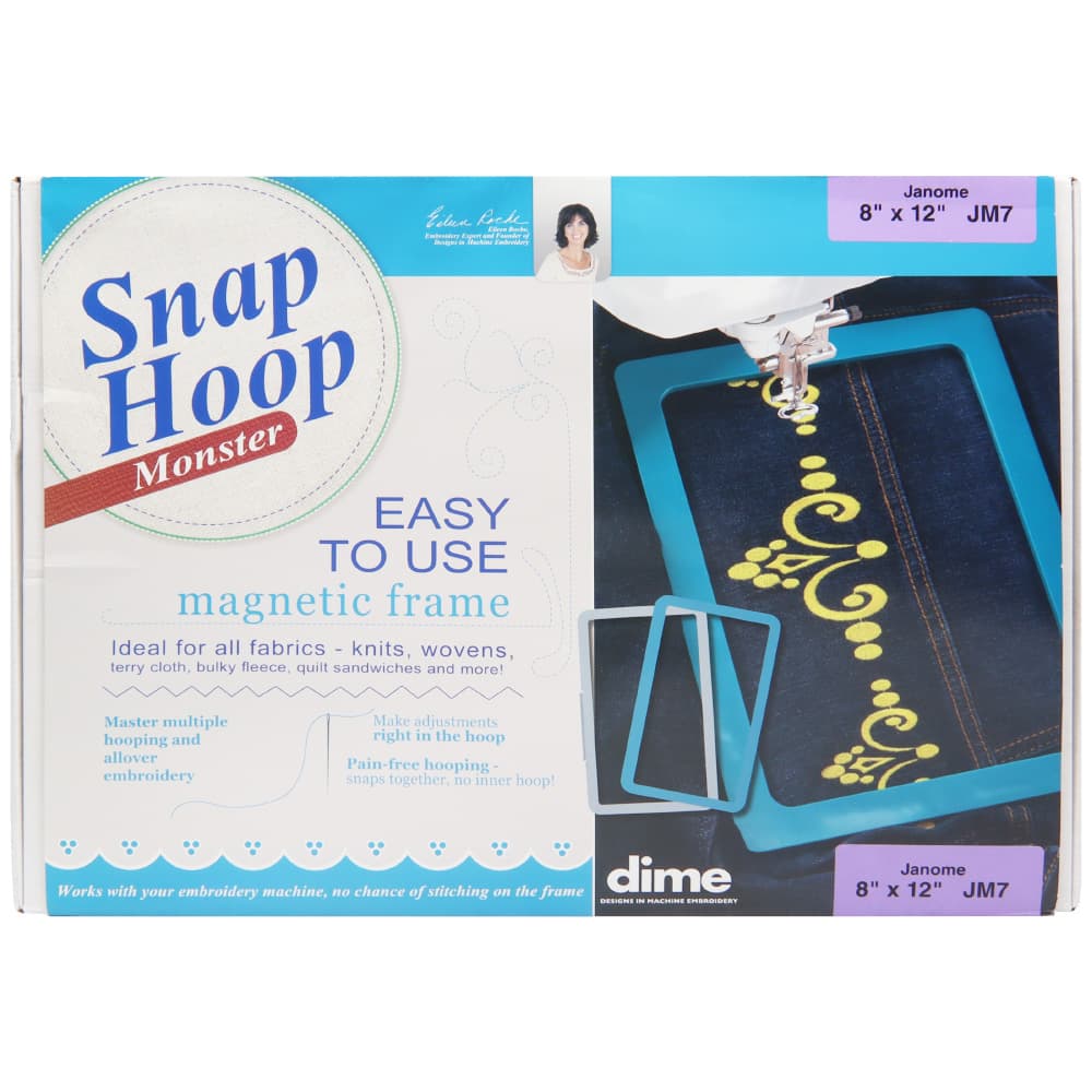 Dime, 8" x 12" Snap Hoop Monster - Janome image # 91916