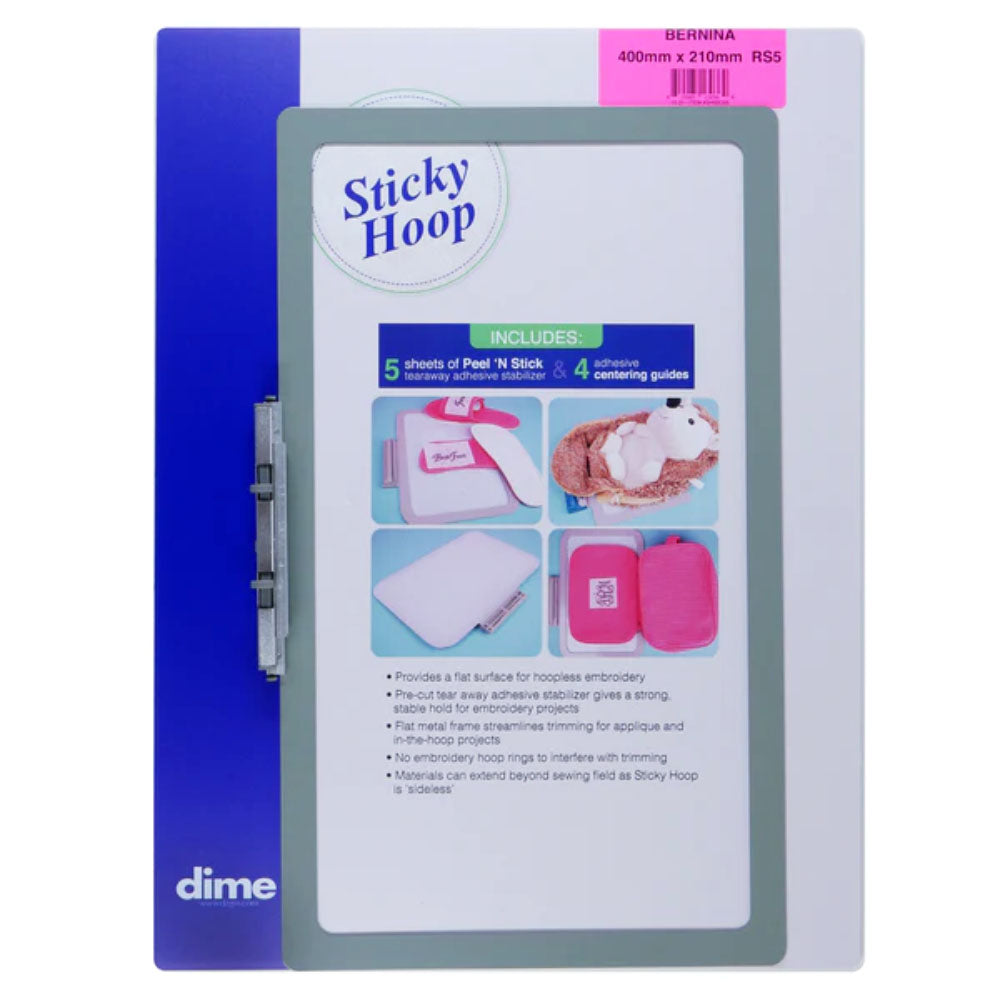 Dime, 210mm x 400mm Sticky Hoop w/ Stabilizer - Bernina image # 122235