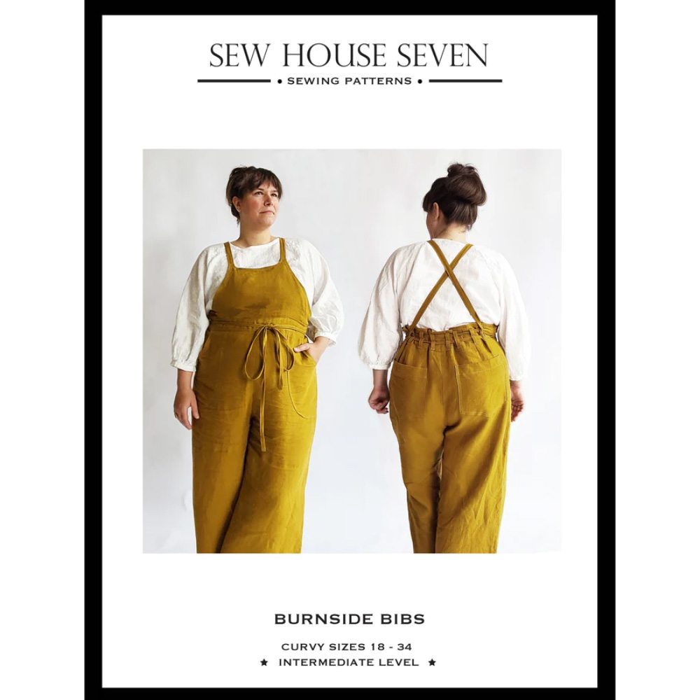 Burnside Bibs Pattern, Sew House Seven image # 100000