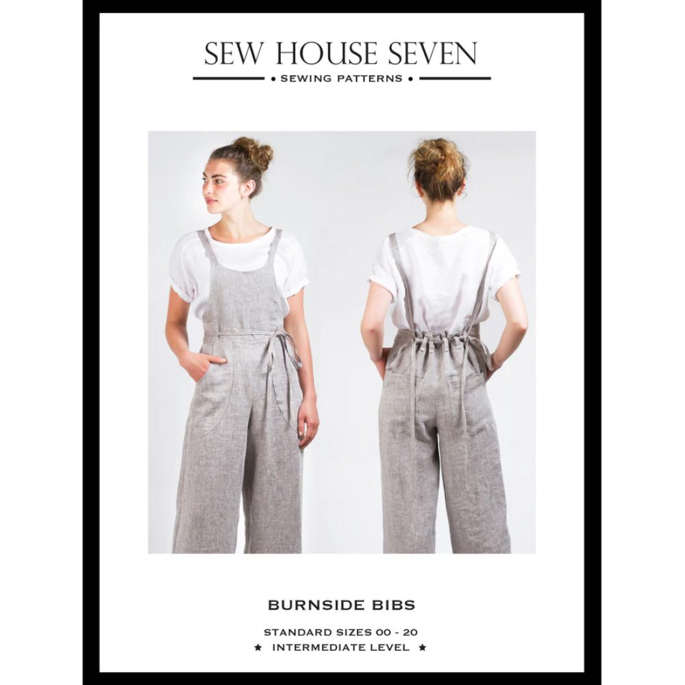Burnside Bibs Pattern, Sew House Seven image # 100001