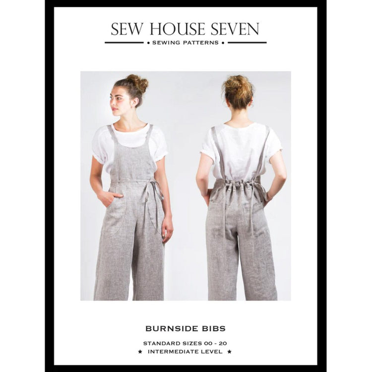 Burnside Bibs Pattern, Sew House Seven image # 100001