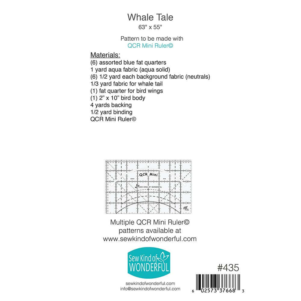 Whale Tale Quilt Pattern image # 83502