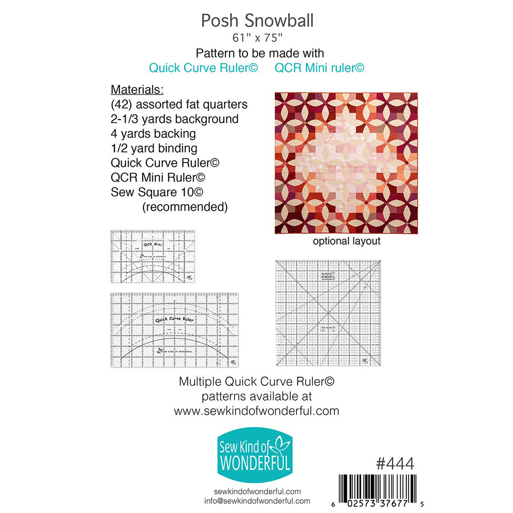 Posh Snowball Quilt Pattern image # 82603