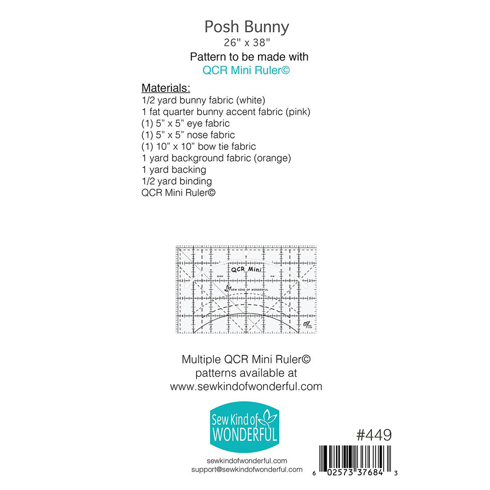Posh Bunny Wall Hanging Pattern image # 82599