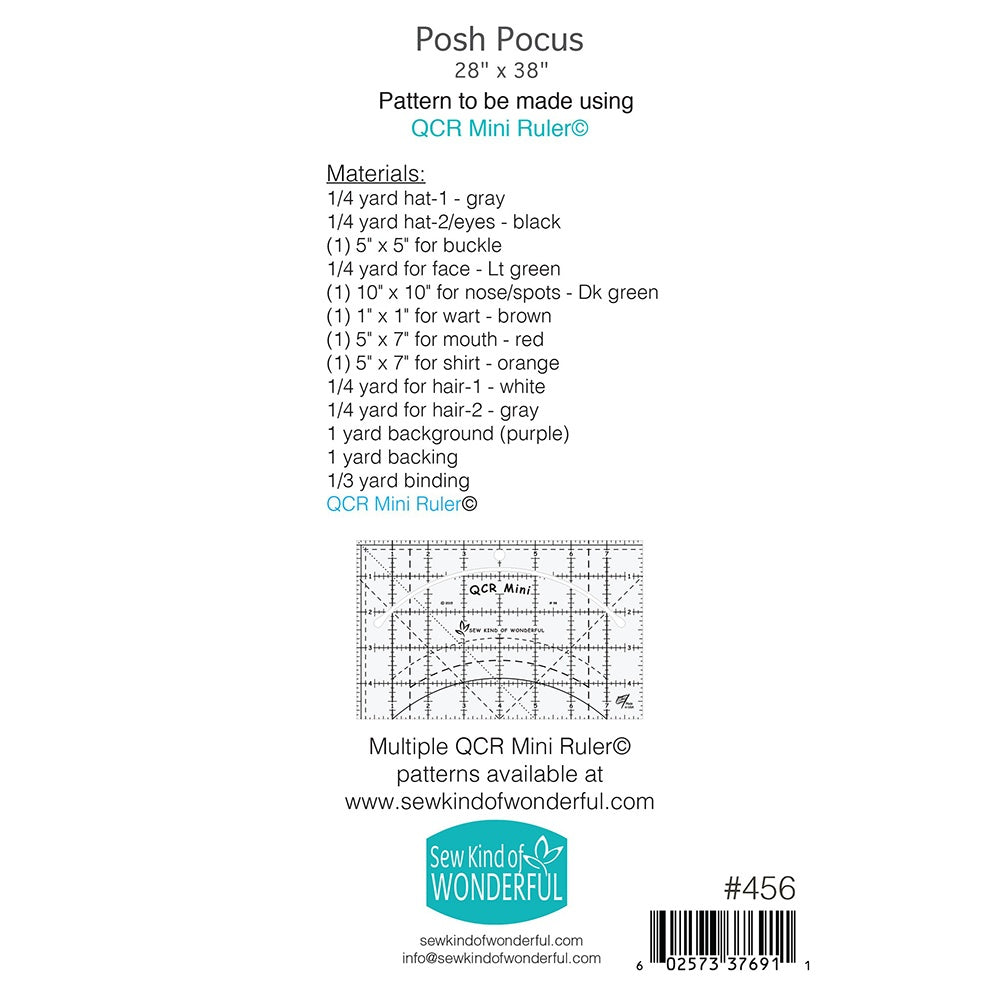 Posh Pocus Wallhanging Pattern